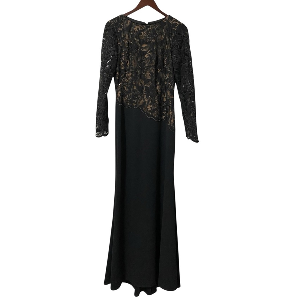 NWT Tadashi Shoji Shika Embroidered Gown Dress Size 4 - Picture 7 of 10